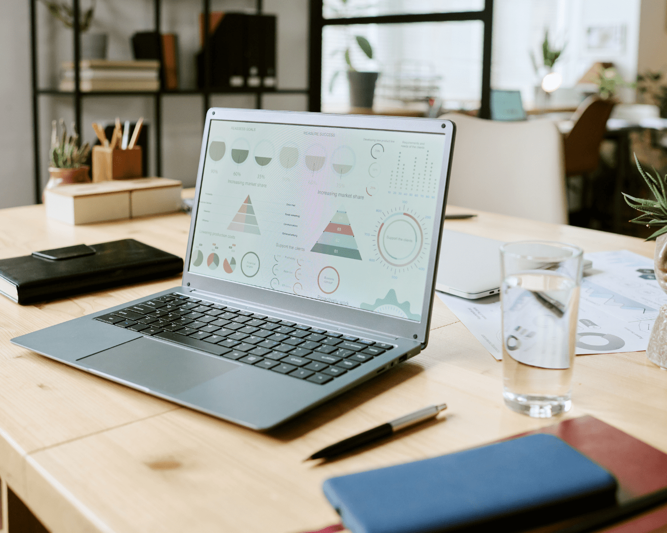 business financial dashboard showing income tracking and payroll management for tax planning